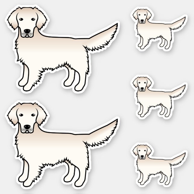 Adesivo Cachorro de desenho animado de galinha de Ouro ing